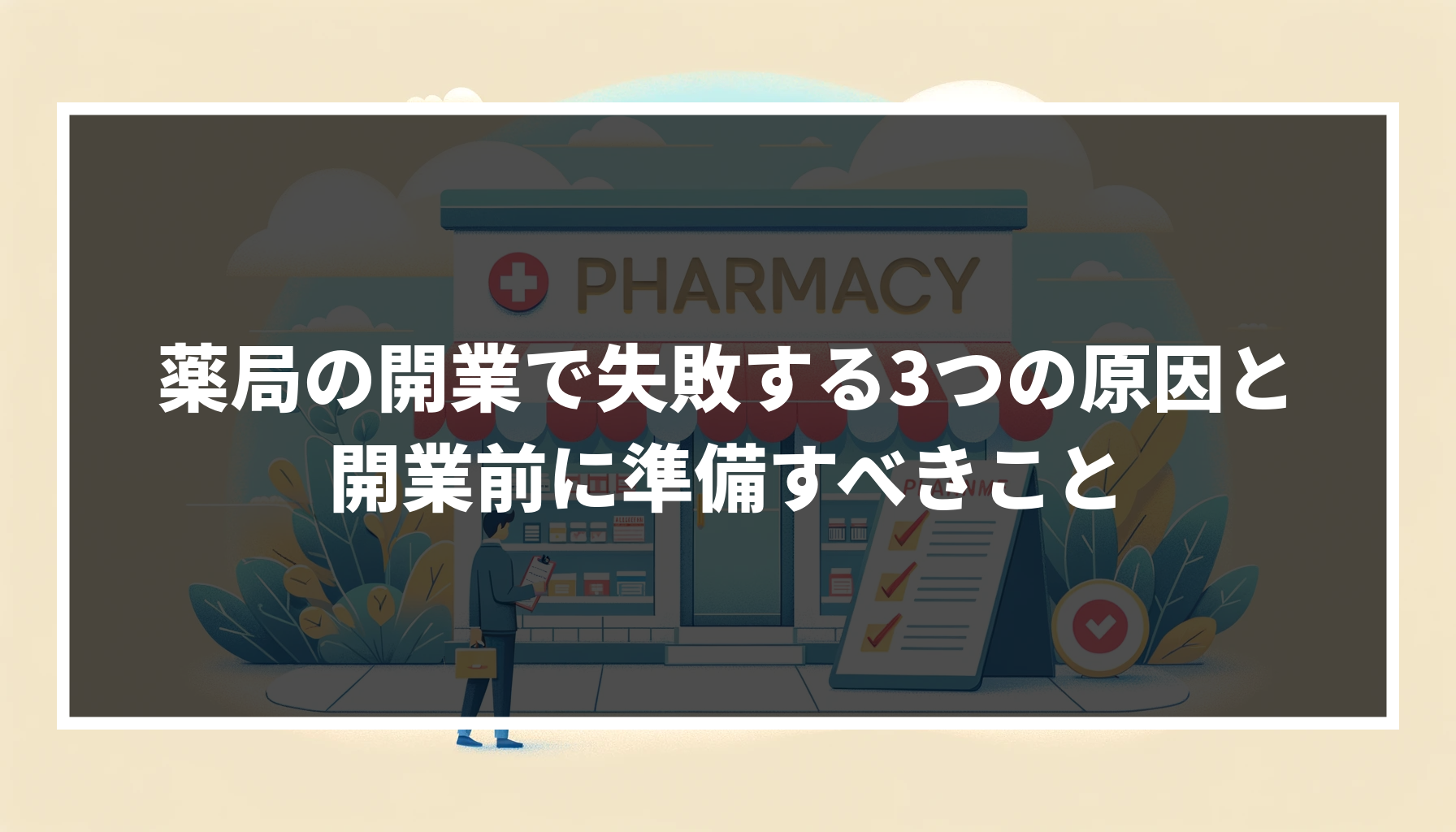 【薬局の開業で失敗したくない】失敗する3つの原因と開業前に準備すべきこと!